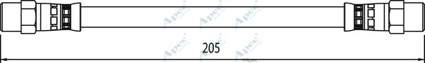 APEC BRAKING Тормозной шланг HOS4107